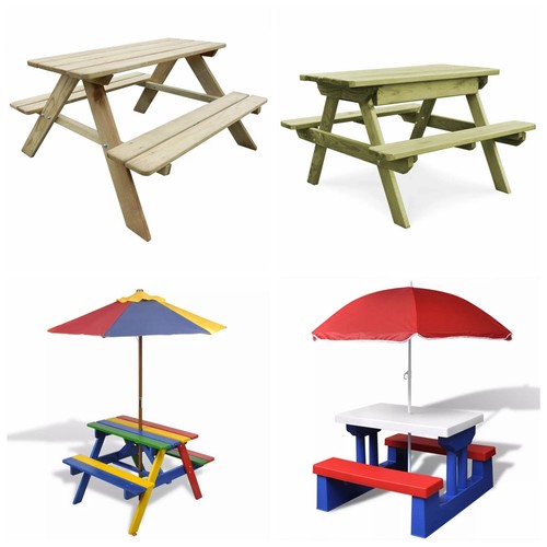 Kinder picknicktisch holzbank - picknicktisch,